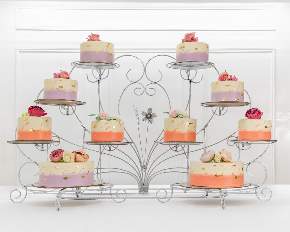 Abanico con flor de 10