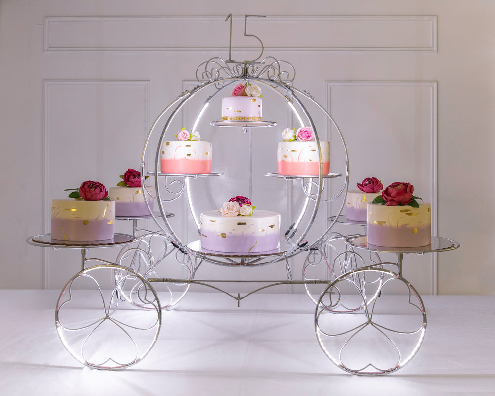 Carruaje cenicienta de 8 con luz