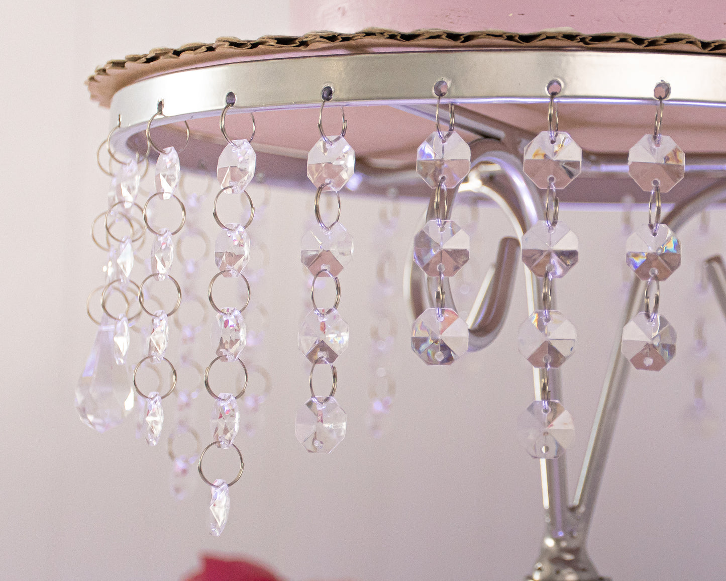 Candil de 5 con luz y piedra