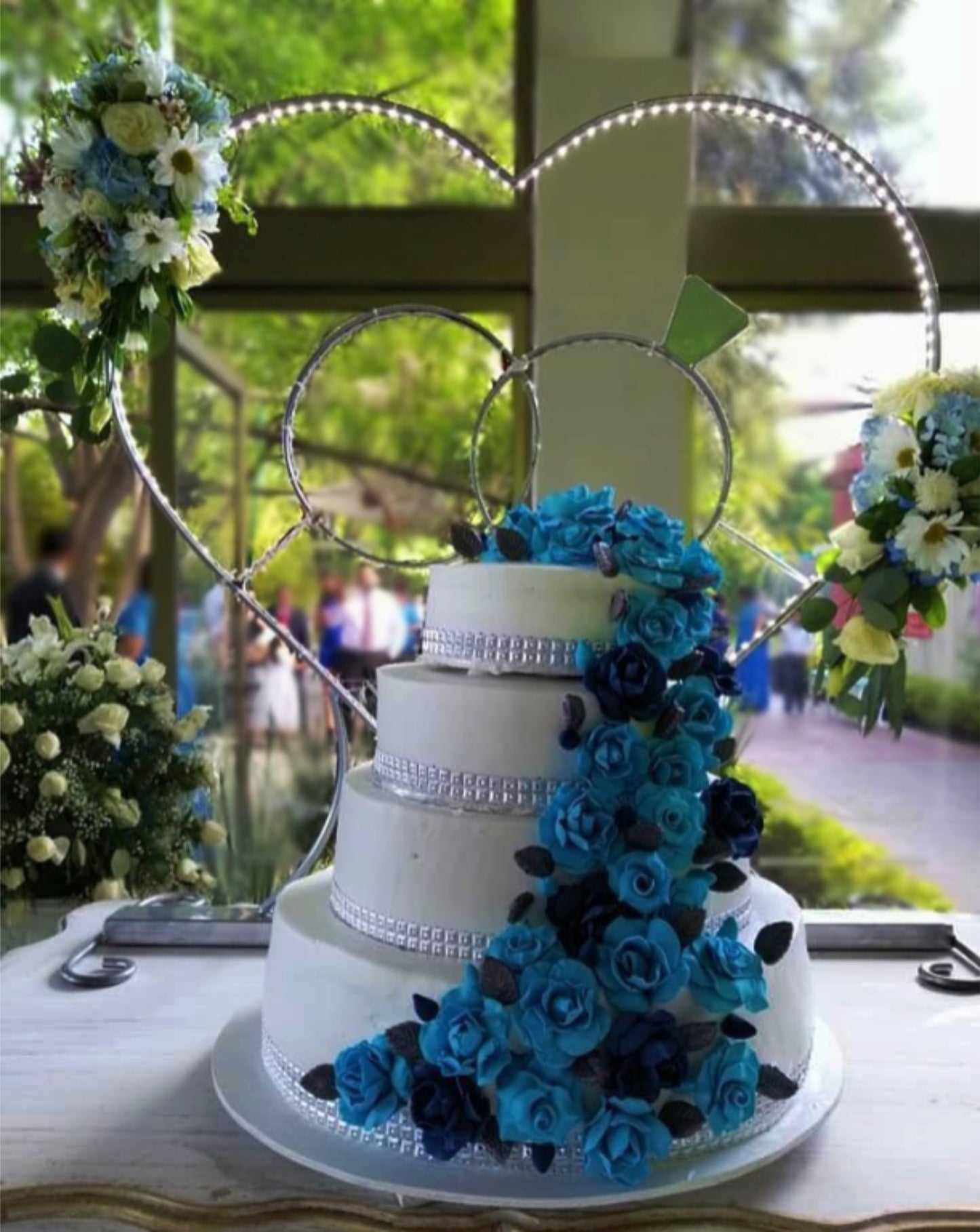 Fig. Corazón con anillos y luz