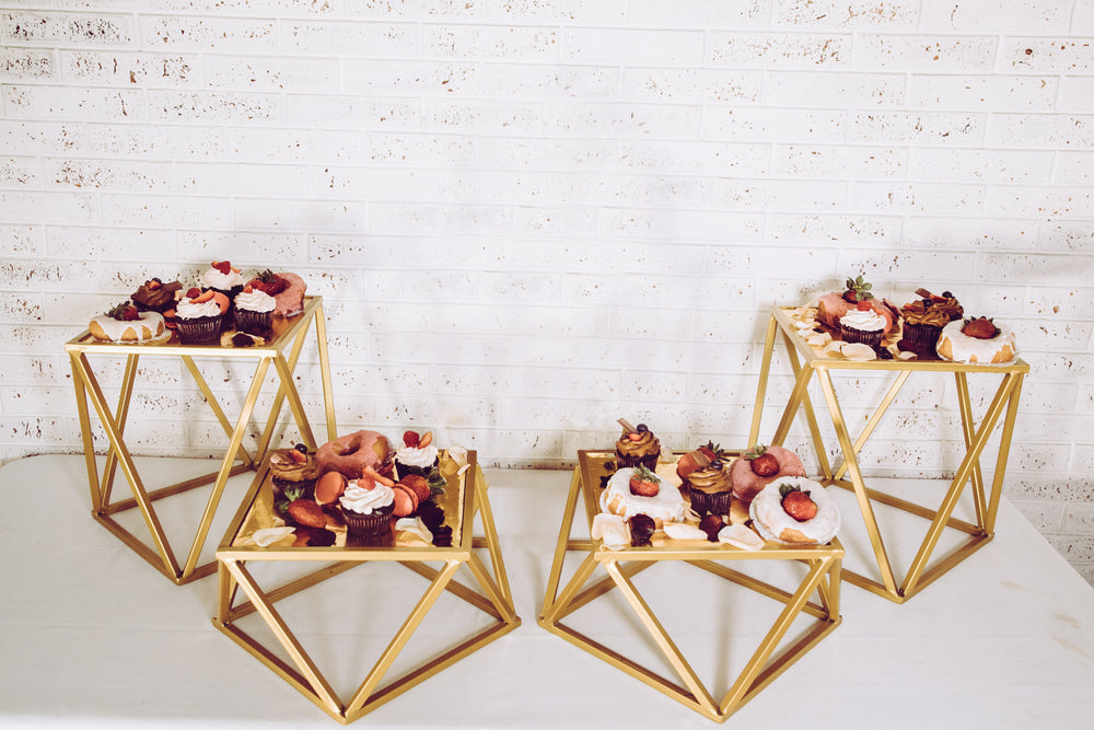 Juego geométrico de 4 soportes