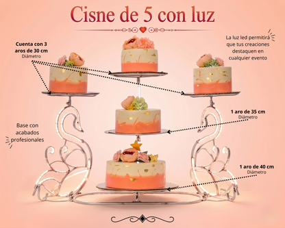 Cisne de 5 con luz