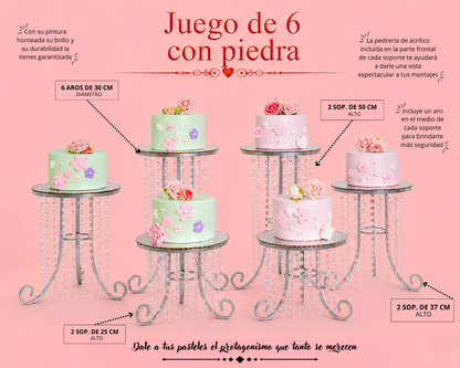 Juego de 6 con piedra