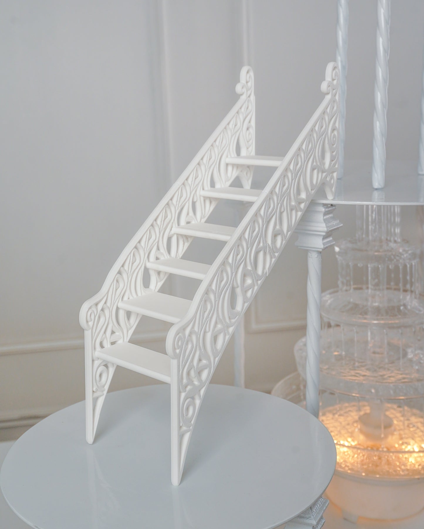 Set Pilares y Par de Escaleras Decorativas