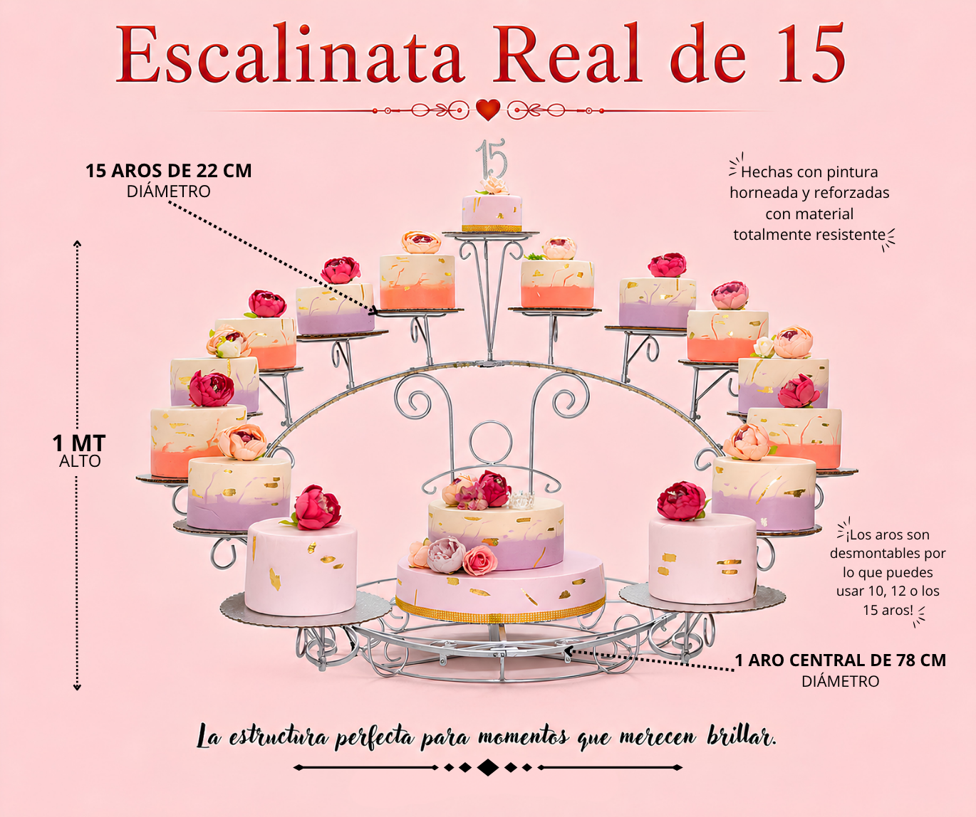 Escalinata real de 15