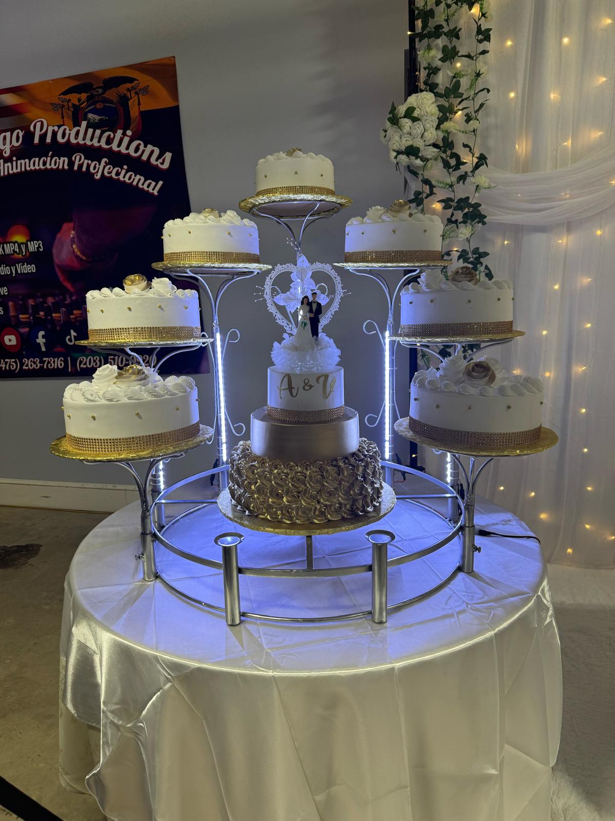 Clarines de 7 con luz