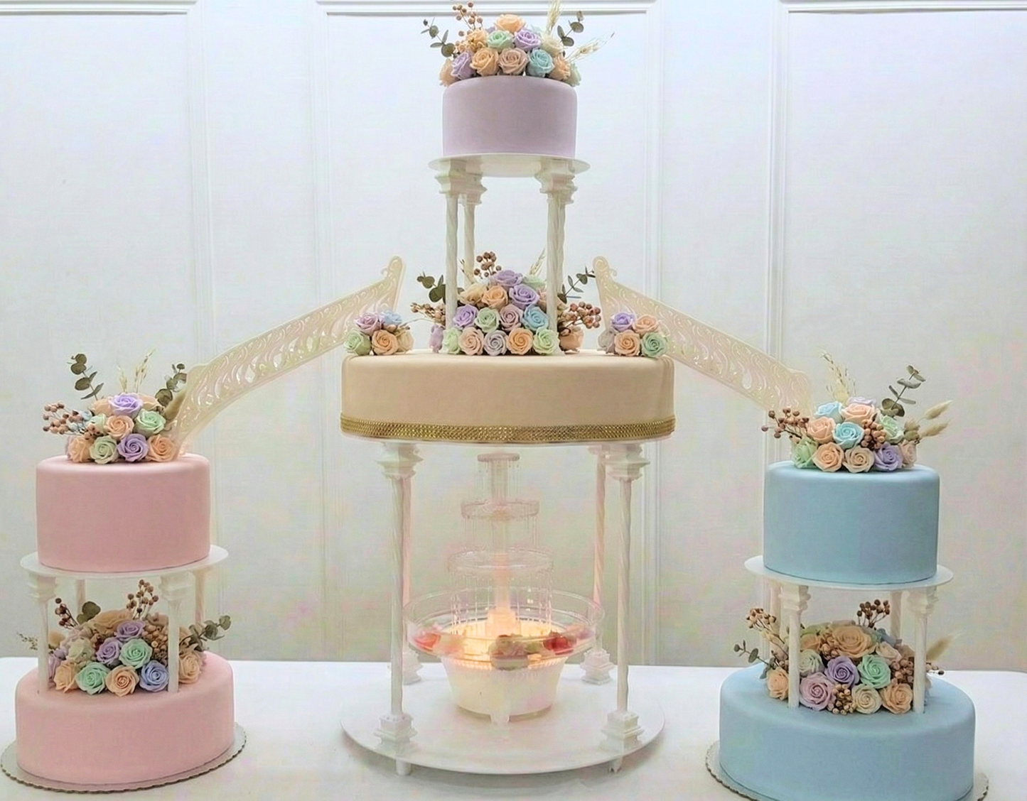 Set Pilares y Par de Escaleras Decorativas
