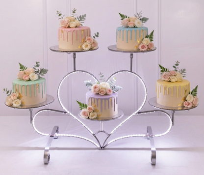 Corazón de 5 con luz